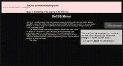 Desktop Screenshot of decss.robinlionheart.com