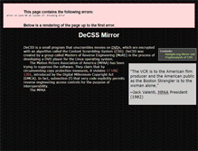 Tablet Screenshot of decss.robinlionheart.com